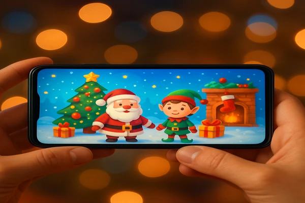 একজন ব্যবহারকারী স্মার্টফোনে স্বাচ্ছন্দ্যে অনলাইন গেম খেলার আনন্দ উপভোগ করছেন