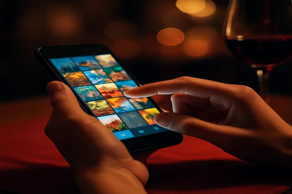 হাতে একটি স্মার্টফোন নিয়ে একজন ব্যবহারকারী ডিজিটাল প্ল্যাটফর্মটি সুবিধাজনকভাবে ব্যবহার করছেন