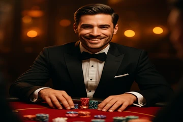 আলোকিত রুলেট চাকা ও ক্যাসিনো চিপসের দৃশ্য, যা লাইভ গেমের উত্তেজনাকে প্রকাশ করে