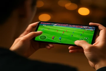 মোবাইল-উপযোগী ক্যাসিনো ইন্টারফেসের একটি উদাহরণ